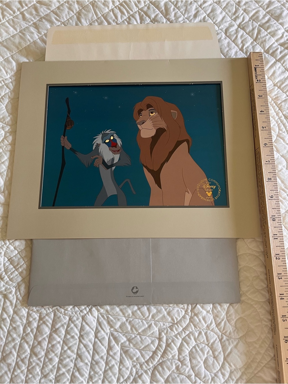 Disney Store Lithograph The Lion King